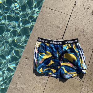 Adidas Vacation Shorts - Tropical Palm Running Shorts M